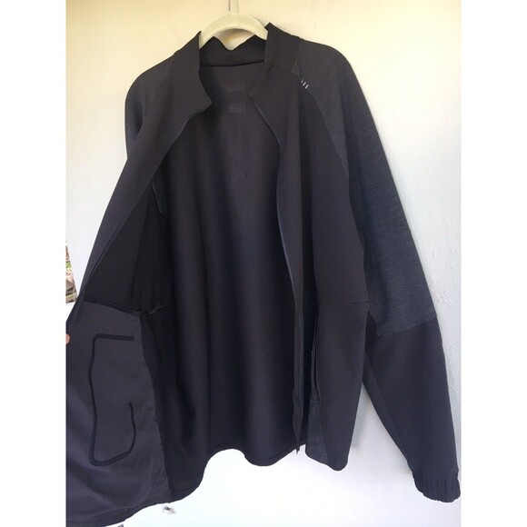Lululemon Zip Up Track Jacket Men XXL Black License to Train Athletic Run Gym - Picture 11 of 16